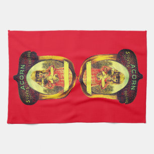 Vintage acorn stove advertisement kitchen towel