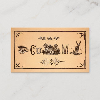 Vintage Acquaintance C U Home Business Card