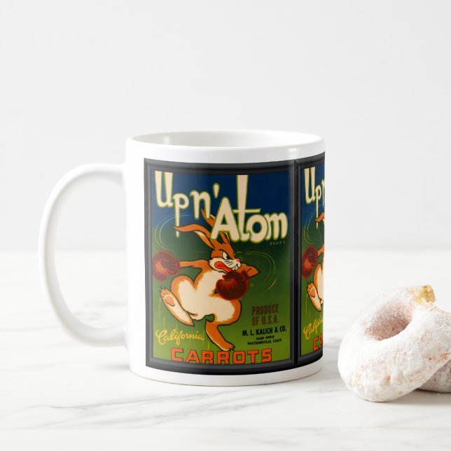 Vintage Ad Carrots   Coffee Mug (With Donut)