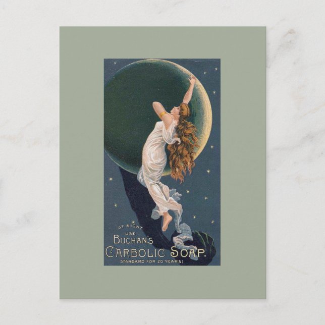 Vintage ad featuring Buchan's Carbolic Soap Angel Postcard (Front)