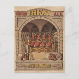 Vintage Ad For Belfast Ginger Ale. Postcard