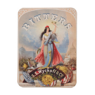 Vintage Ad For Bitters Sold By S. S. Wyckoff & Co. Magnet