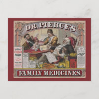 Vintage Ad For Dr. Pierces Family Medicines.