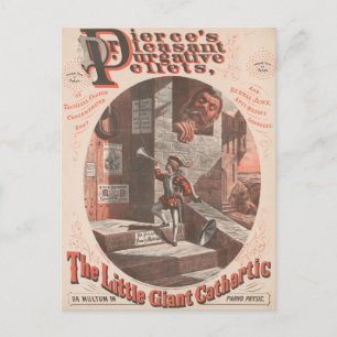 Vintage Ad For Dr. Pierce's Purgative Pellets Postcard