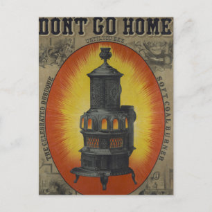 Vintage Ad For Dubuque Soft Coal Burner. Postcard