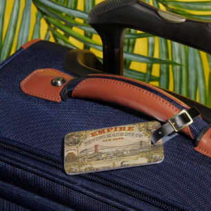 Vintage Ad For Empire Sewing Machine Co., New York Luggage Tag