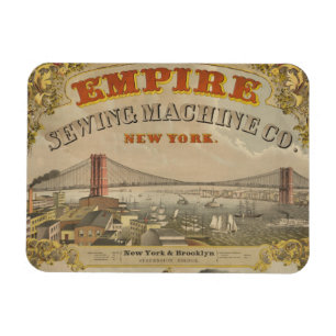 Vintage Ad For Empire Sewing Machine Co., New York Magnet