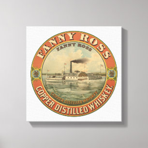 Vintage Ad For Fanny Ross Copper Distilled Whiskey Canvas Print
