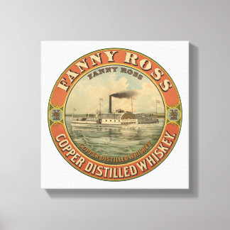 Vintage Ad For Fanny Ross Copper Distilled Whiskey Canvas Print