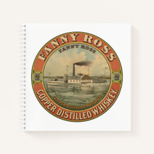 Vintage Ad For Fanny Ross Copper Distilled Whiskey Notebook