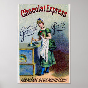 Vintage Ad - French Chocolate, Poster