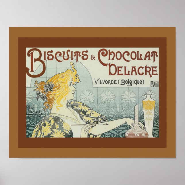Vintage Ad French Cookies Art Poster (Front)
