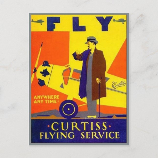 Vintage Ad Graphic Postcard (Front)