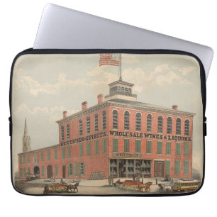Vintage Ad Of August Baetzhold, Wines & Liquors Laptop Sleeve