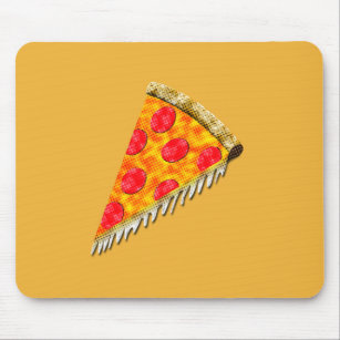 Vintage Ad Pizza Slice Mouse Pad