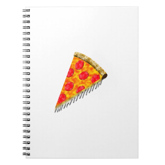 Vintage Ad Pizza Slice Notebook (Front)