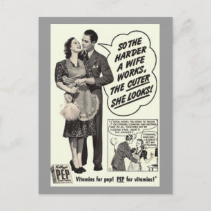 vintage ad postcard
