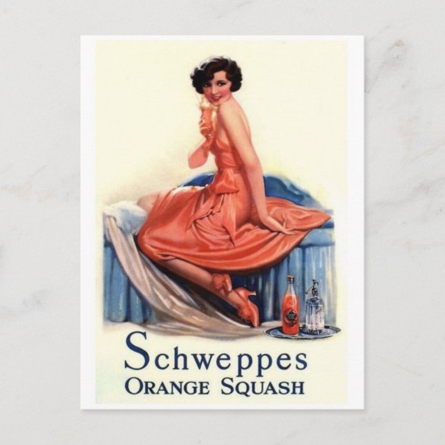 Vintage Ad Poster Postcard (Front)
