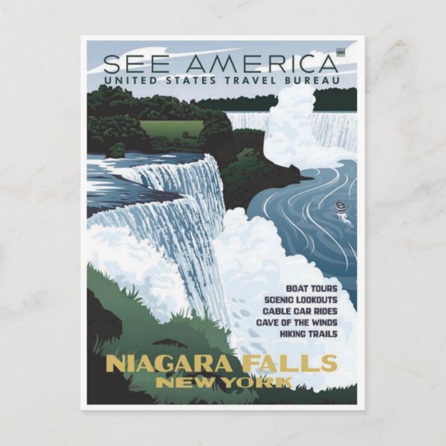 Vintage Ad Poster Postcard (Front)