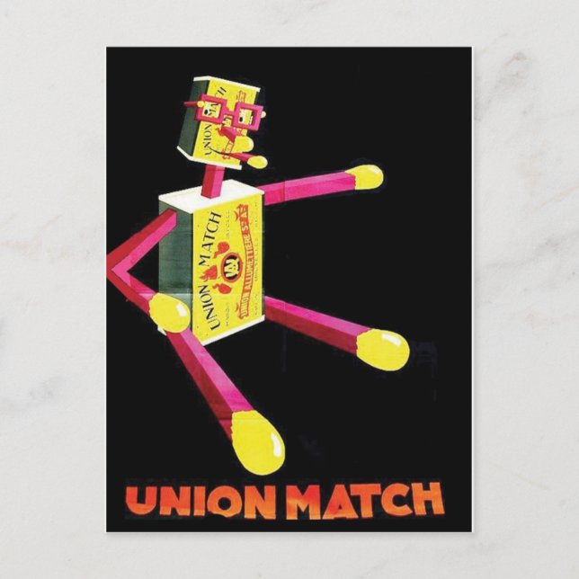 Vintage Ad Poster Postcard (Front)