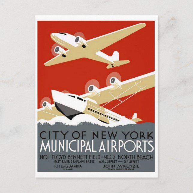 Vintage Ad Poster Postcard (Front)