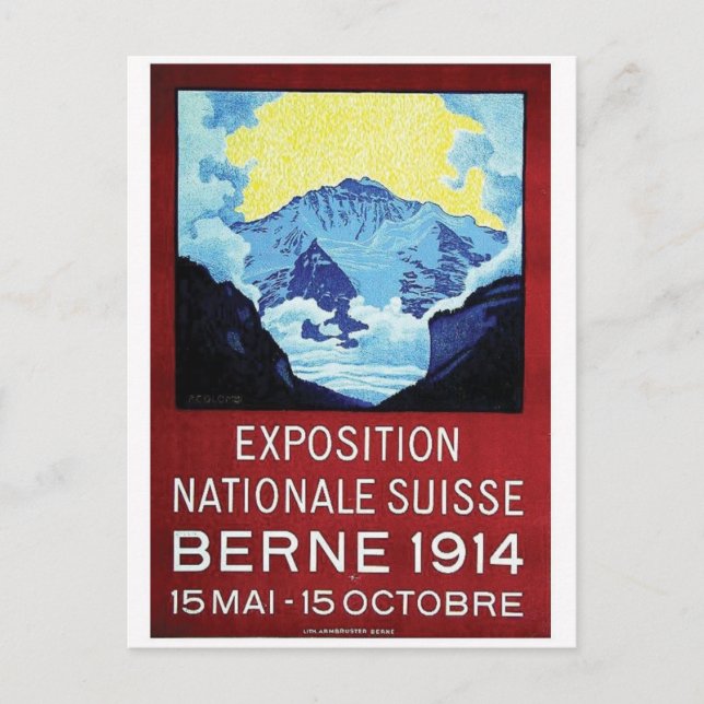 Vintage Ad Poster Postcard (Front)