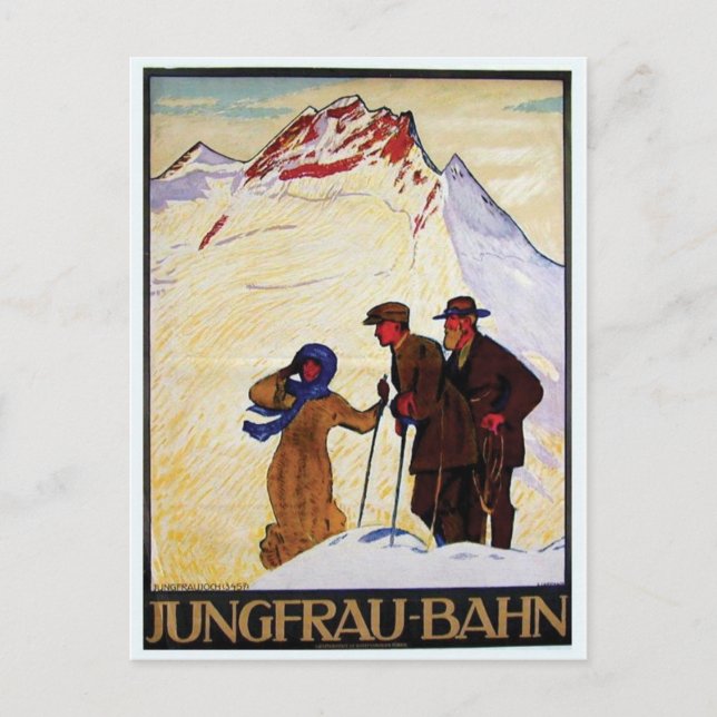 Vintage Ad Poster Postcard (Front)