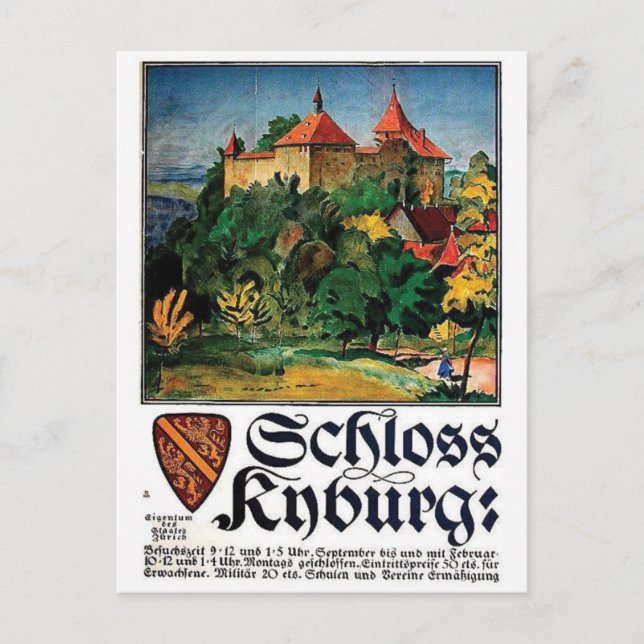 Vintage Ad Poster Postcard (Front)