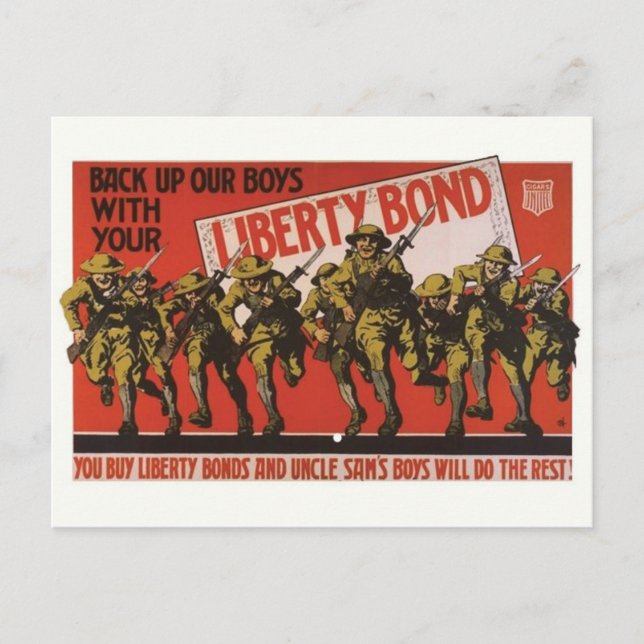 Vintage Ad Poster Postcard (Front)