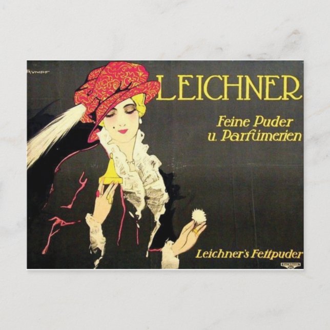 Vintage Ad Poster Postcard (Front)