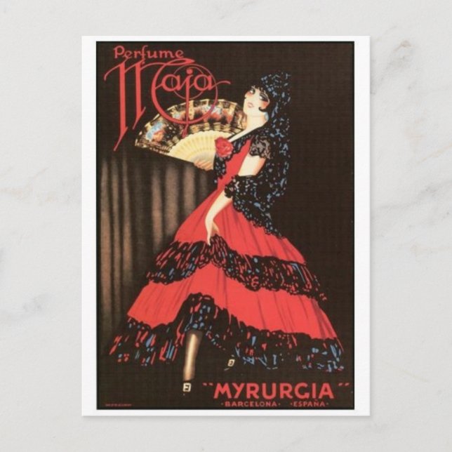 Vintage Ad Poster Postcard (Front)