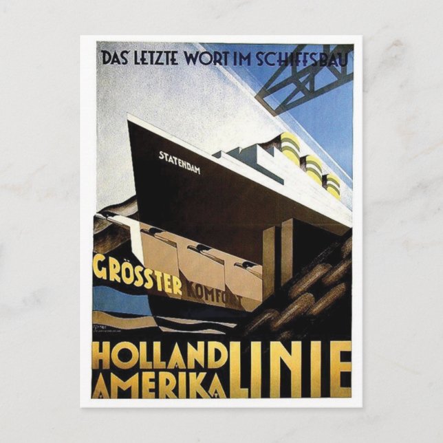 Vintage Ad Poster Postcard (Front)