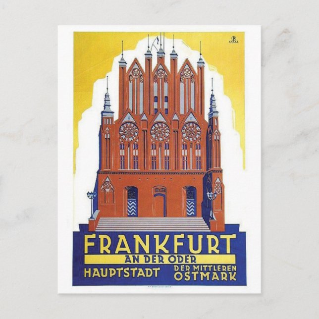 Vintage Ad Poster Postcard (Front)