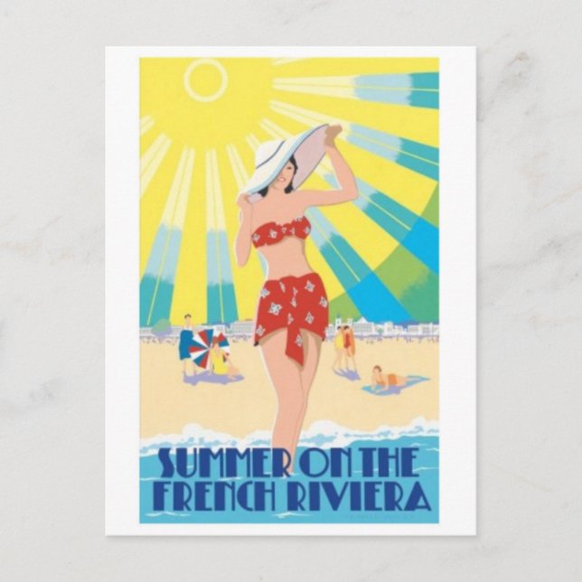 Vintage Ad Poster Postcard (Front)