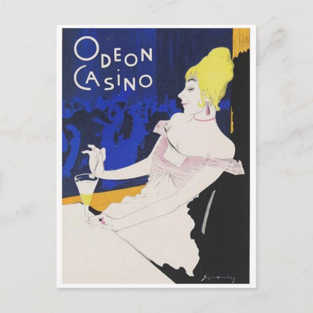 Vintage Ad Poster Postcard (Front)