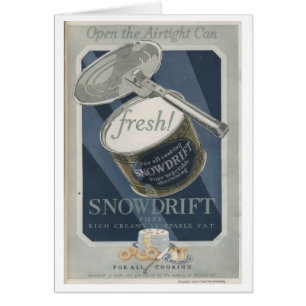 Vintage Ad - Snowdrift Vegetable Shortening,