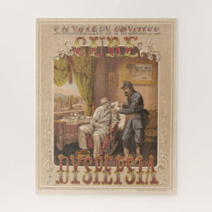 Vintage Ad T.M. Sharps Positive Cure For Dyspepsia Jigsaw Puzzle