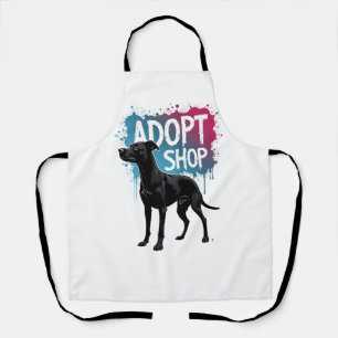 Vintage Adopt Dont Shop Dog Graffiti Rescue Art De Apron