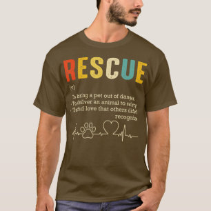 Vintage Adoption Cat Rescue Women Men Cat Mom Cat  T-Shirt