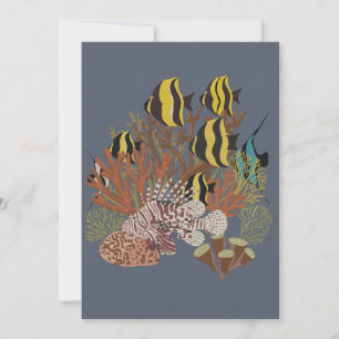 Vintage Adquarium Thank You Card