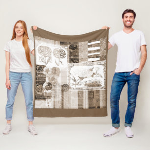 Vintage Ads Design - Fleece Blanket, 50"x60" Blanket