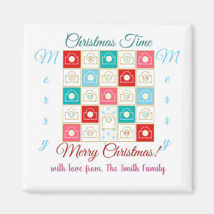 Vintage Advent Calendar Personalize Magnet