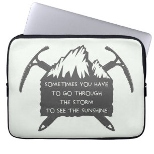 Vintage Adventure Logo Badge, Emblem With Laptop Sleeve