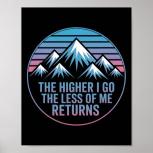 Vintage Adventure Mountain Life Climbing Peaks Exp Poster