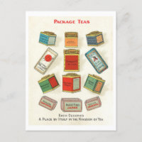 Vintage Advertisement for Packaged Teas