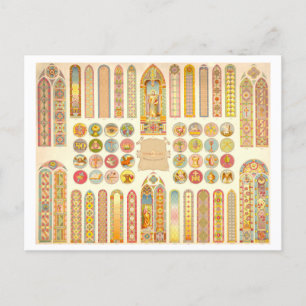 Vintage Advertisement for Stained Glass Windows Postcard