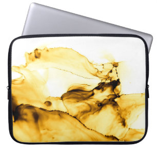 Vintage advertisement papers paste on the wall laptop sleeve