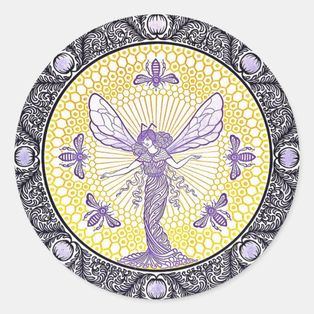 Vintage Advertising Poster by Kramer Classic Round Sticker (Front)