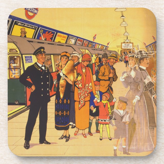 Vintage Advertising Poster For London Underground Coaster (Front)