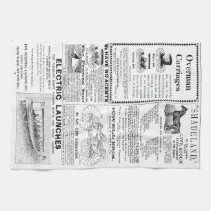 Vintage Advertisments Kitchen Towel